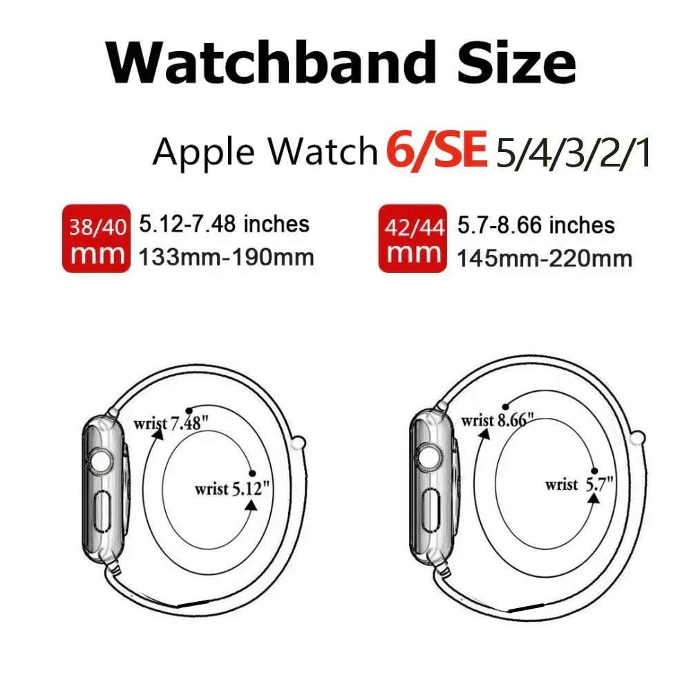 Slim leather strap for Apple Watch band